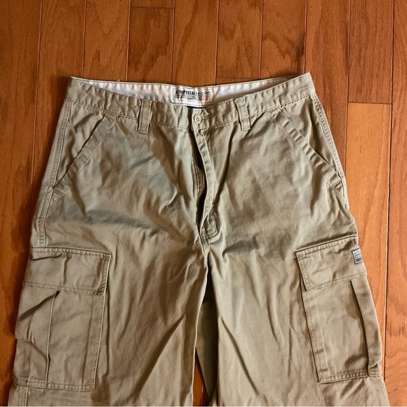 Men’s Aeropostale A87 100% Cotton Zipper 🪰 Tan Cargo Pants! - Picture 6 of 9